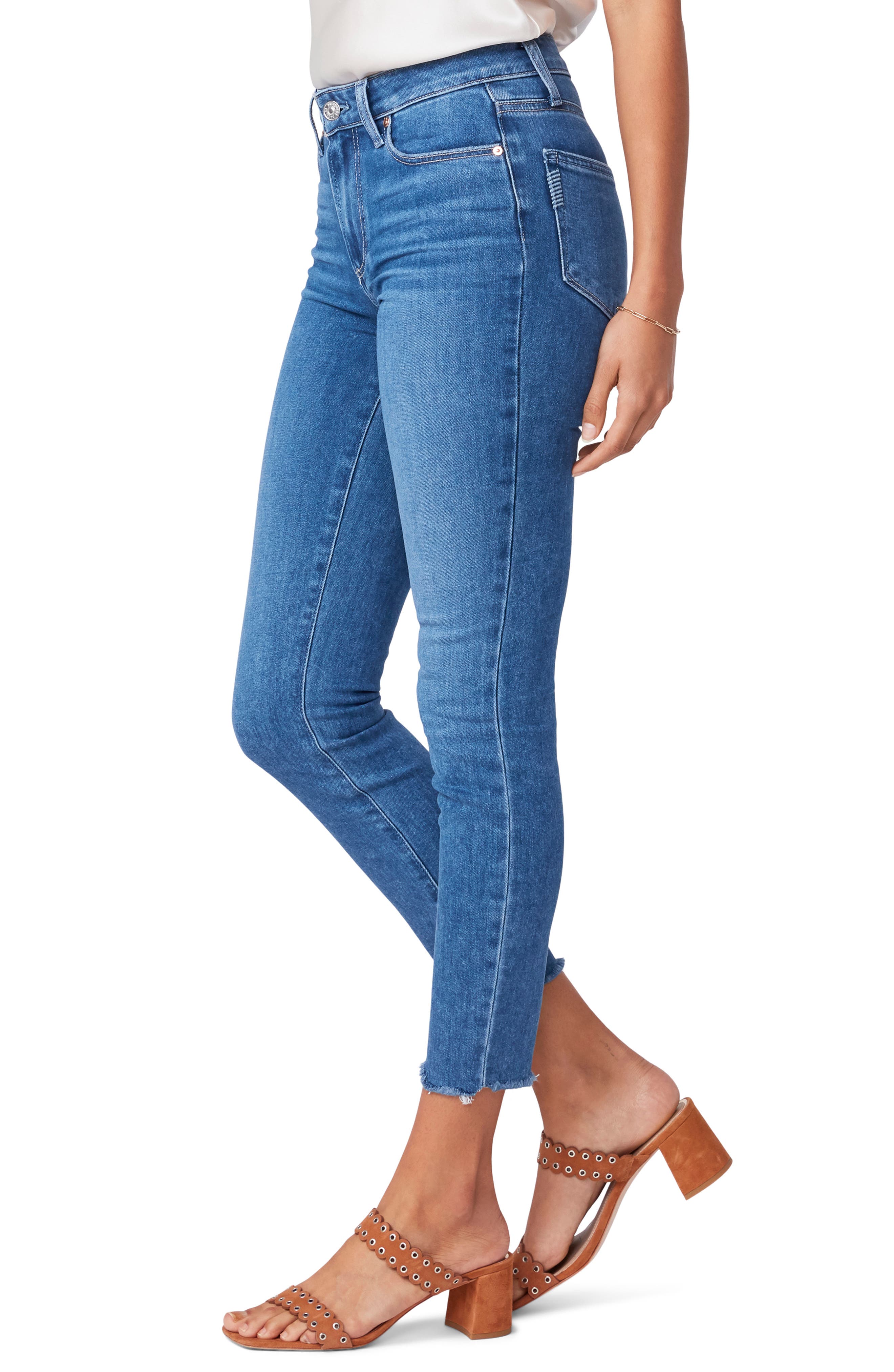 Paige Womens Hoxton Raw Hem Colored Cropped Jeans Green 26 Paige Womens Hoxton Raw Hem Colored Cropped Jeans Green 26
